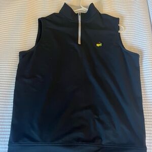 Peter Millar Black 1/4 Zip Masters Performance Vest